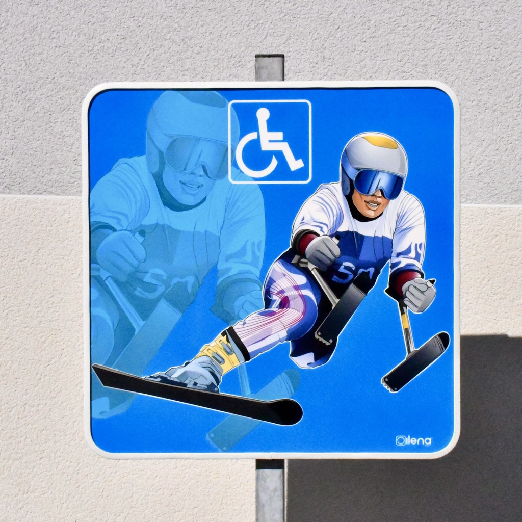 Panneau stationnement-PMR-SKI