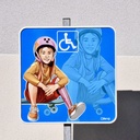 Panneau stationnement-PMR-Skateuse