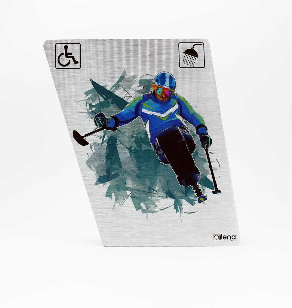 Panneau PMR - handicap -douche Uniski gris