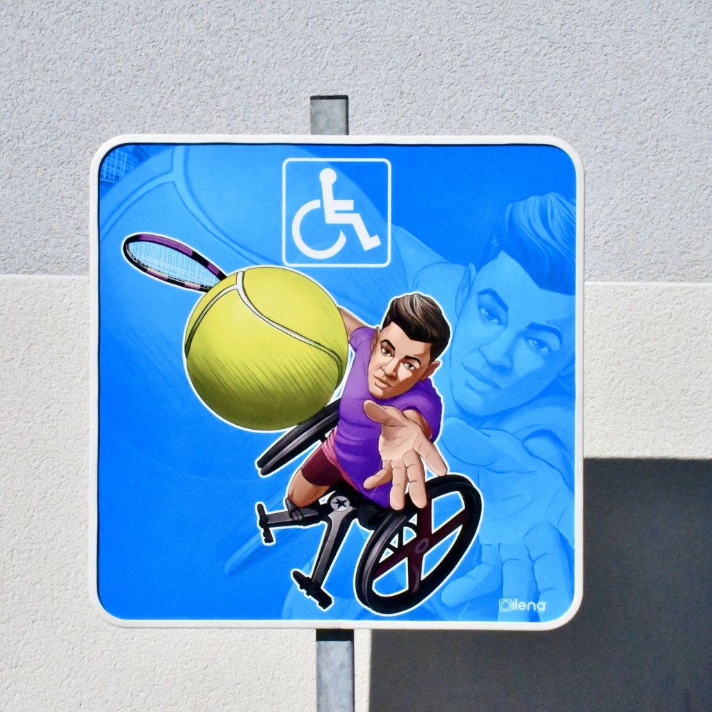 Panneau stationnement-PMR-Tennis